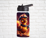 12oz. Stainless Steel Water Bottle-Chicken (asst. Health & Safety Designs)