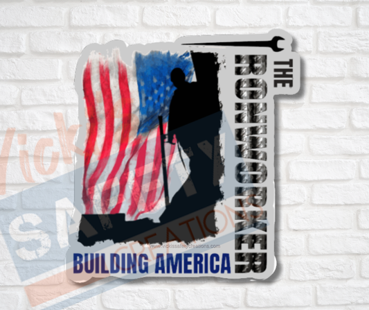 Vinyl Stickers-Ironworkers Building America (Multi-pack)