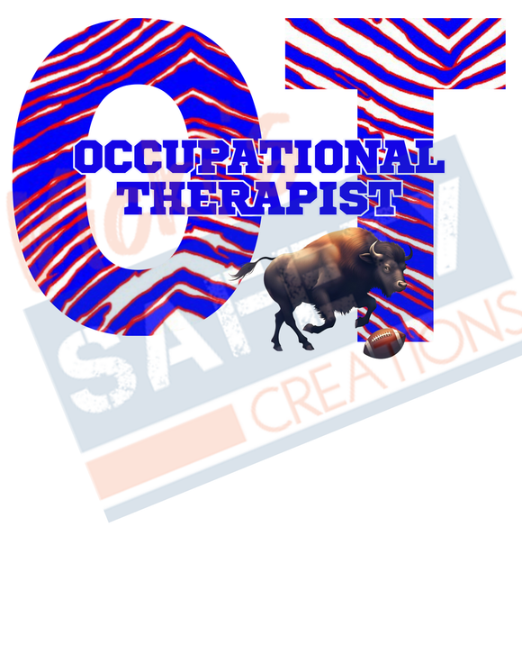 OT-Occupational Therapist-Buffalo Stripes (ASST. SHIRT STYLES)