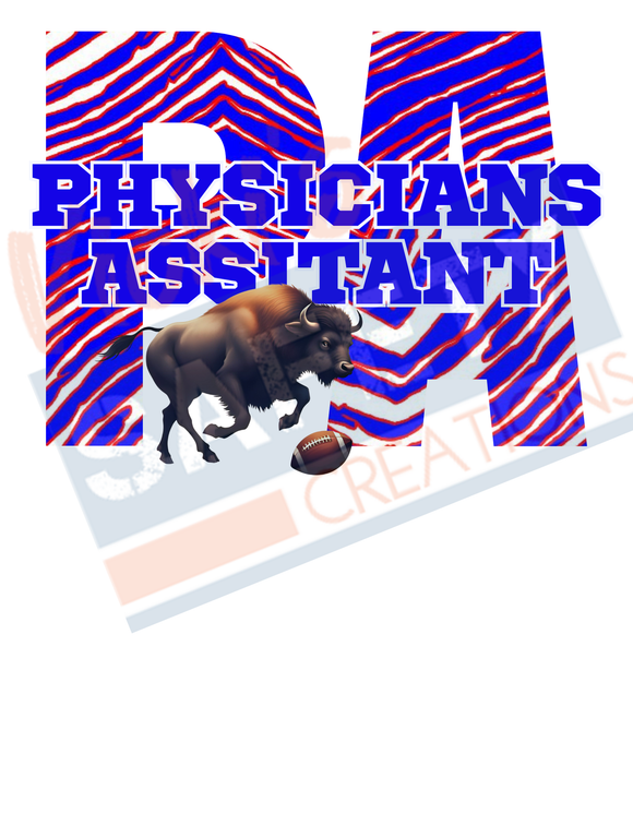 PA-Physicians Assistant-Buffalo Stripes (ASST. SHIRT STYLES)