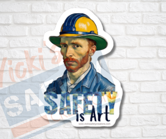 Vinyl Stickers-Safety is Art (Multi-pack)