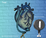 Badge Reels-LVAD Heart (Asst Colors)
