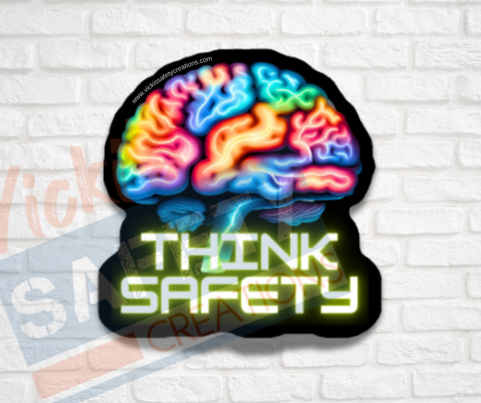 Vinyl Stickers-Think Safety (Multi-pack)