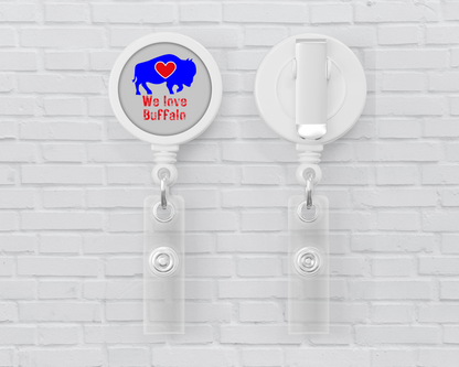 Basic Badge Reels - We love Buffalo