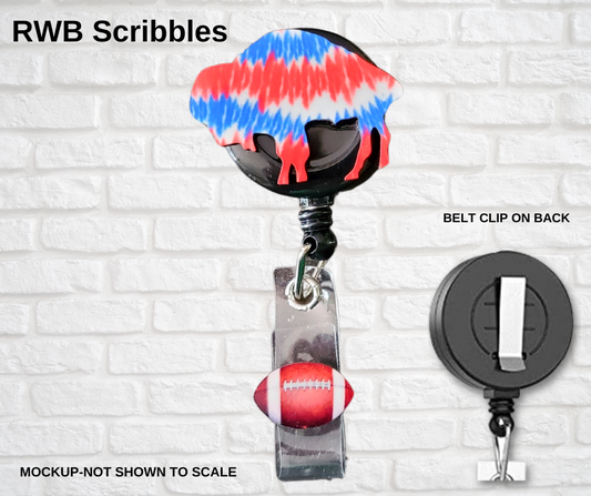 Di-cut Badge Reels-Buffalo (Asst. Patterns)