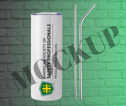 20OZ. STAINLESS STEEL TUMBLER WITH STRAW - MPS