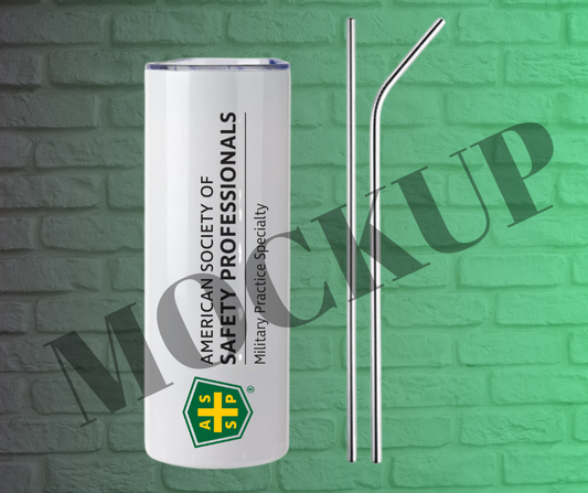 20OZ. STAINLESS STEEL TUMBLER WITH STRAW - MPS