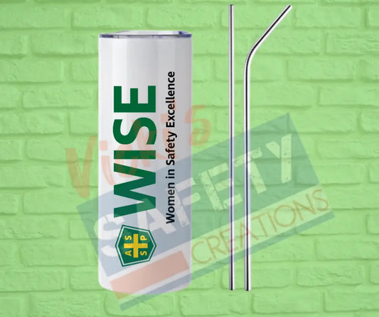 20OZ. STAINLESS STEEL TUMBLER WITH STRAW - WISE Tumblers