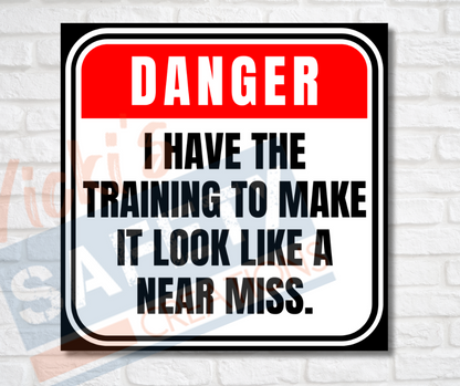 Vinyl Stickers-near miss (Multi-pack)