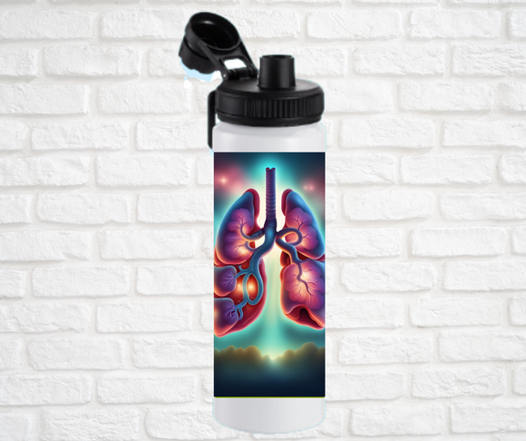 26oz. Insulated Water Bottle, Lungs