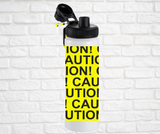 26oz. Insulated Water Bottle, CAUTION Tape