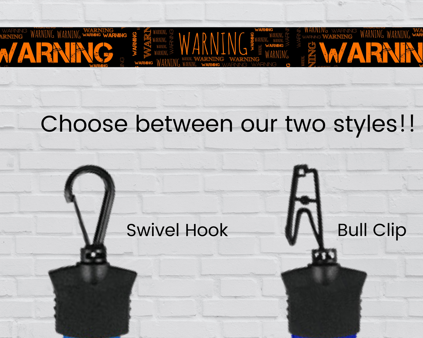 FULL COLOR LANYARD - WARNING WORD ART