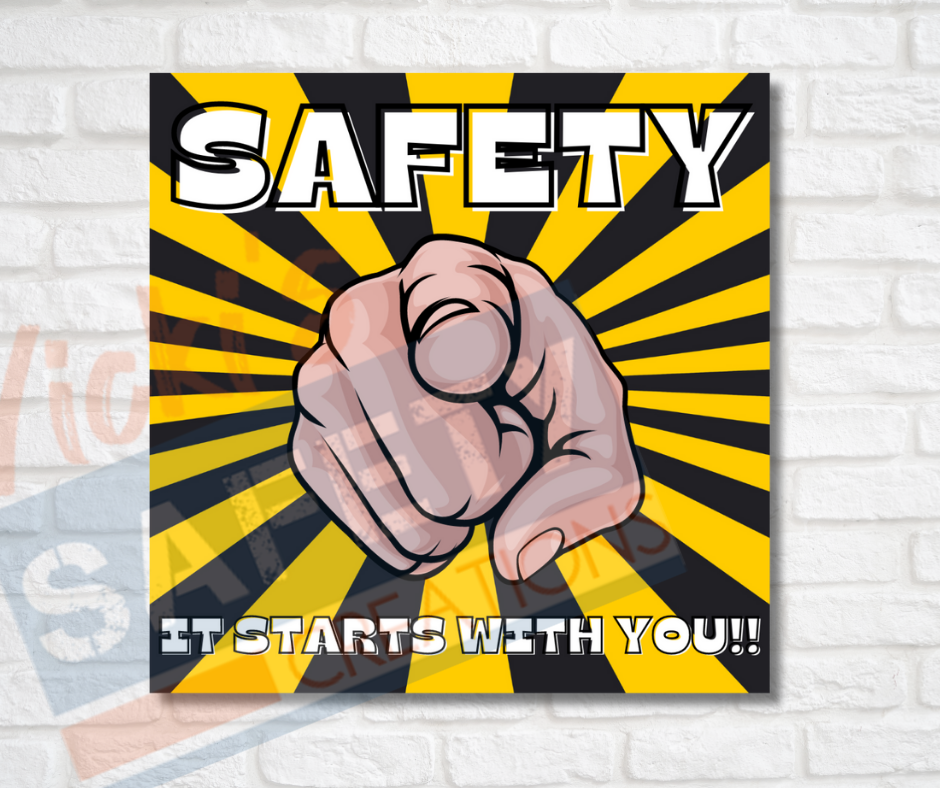 Vinyl Stickers-Safety, it starts with you (Multi-pack)