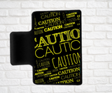 Hair Claw Clips-CAUTION pattern