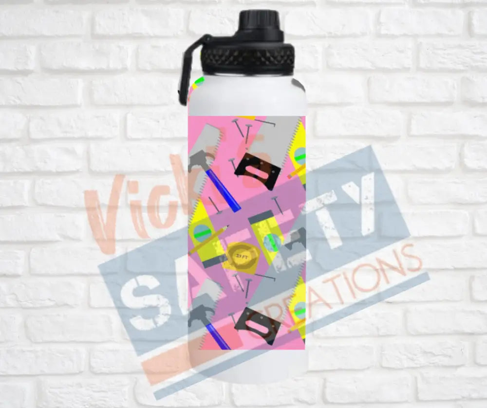 32oz. Insulated Water Bottle Construction Tools (asst. colors) Water Bottles