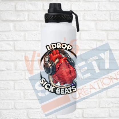 32oz. Insulated Water Bottle I drop sick beats Water Bottles