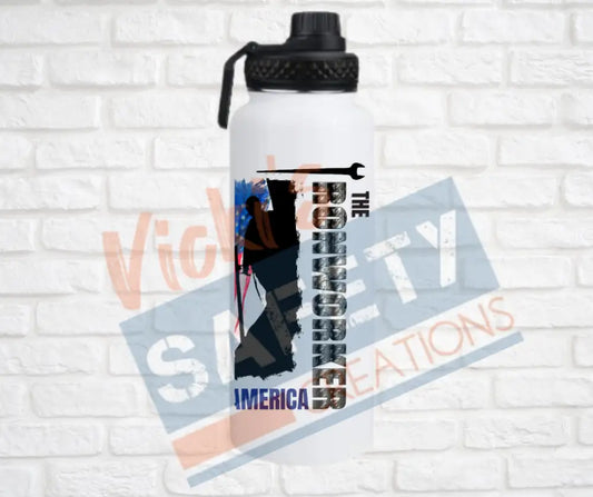 32oz. Insulated Water Bottle Ironworker Building America Water Bottles