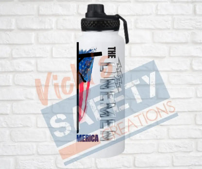 32oz. Insulated Water Bottle Lineman Powering America Water Bottles