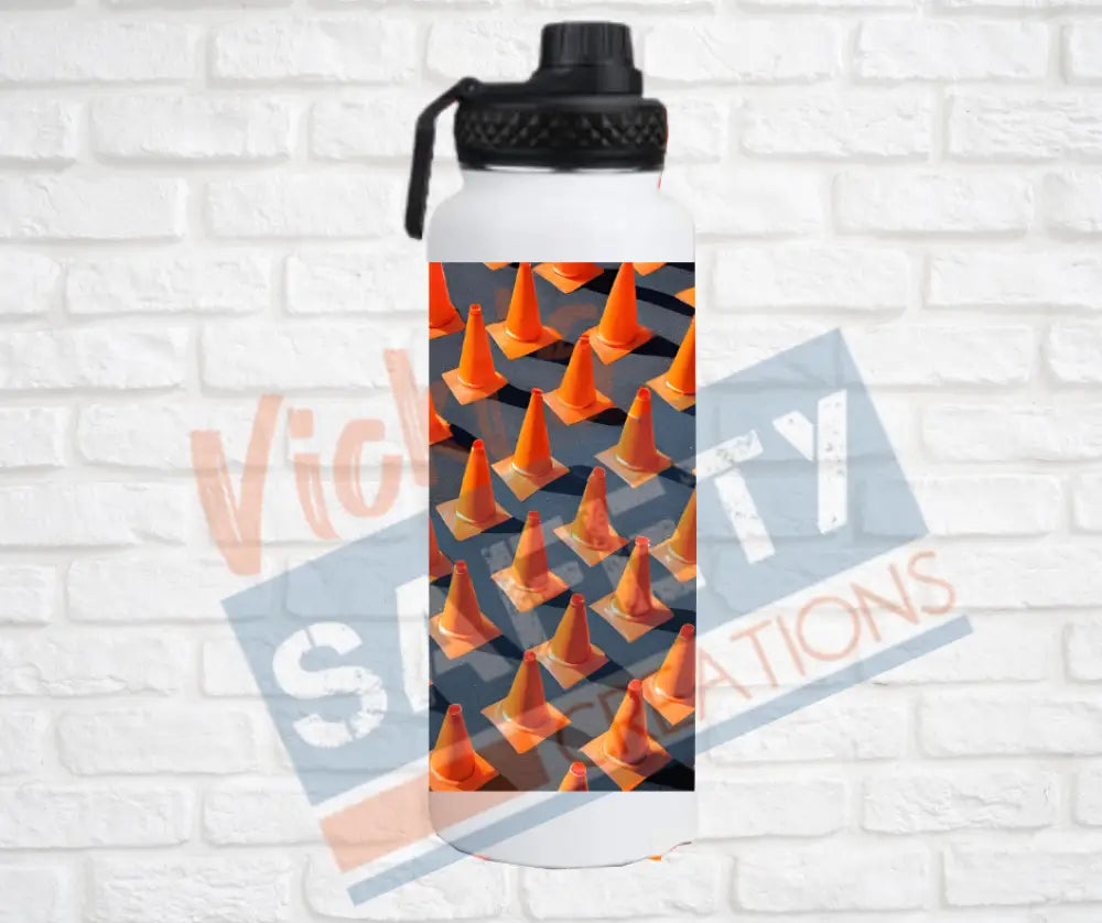 32oz. Insulated Water Bottle Safety Cones Water Bottles
