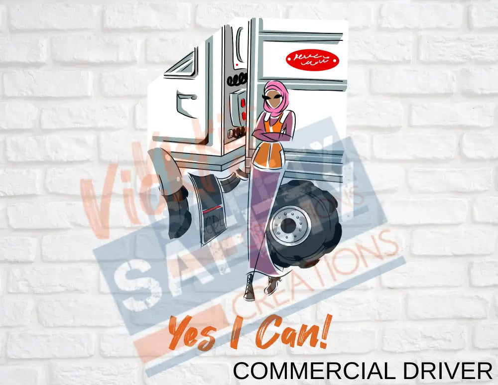 32oz. Insulated Water Bottle-Yes I Can Collection (Asst. Designs) Commercial Driver Drinkware & Accessories