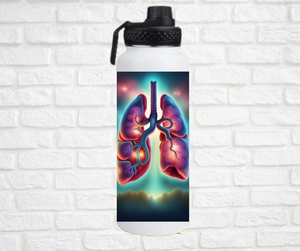 32oz. Insulated Water Bottle, Lungs