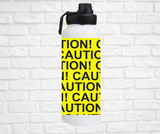 32oz. Insulated Water Bottle, CAUTION Tape