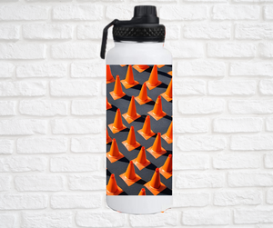 32oz. Insulated Water Bottle, Safety Cones