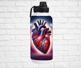 32oz. Insulated Water Bottle, Human Heart