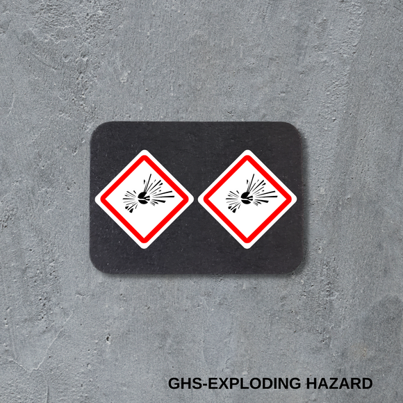 Stud Earrings - GHS Exploding Hazard