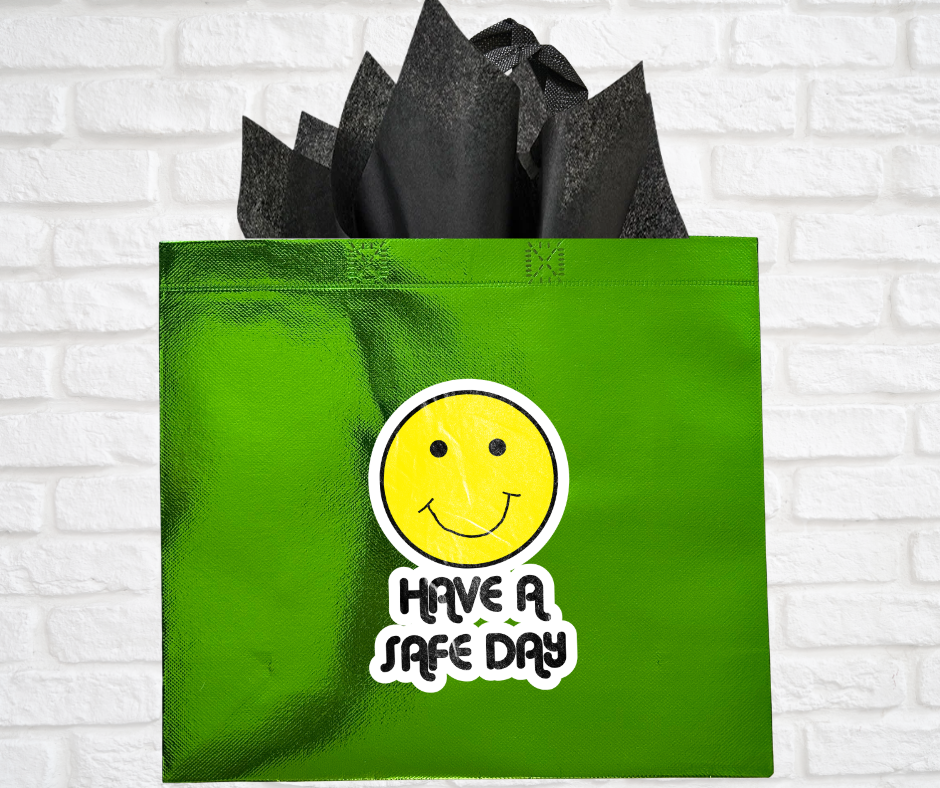Gift Bags (Asst. Colors & Sizes)-Have a safe day