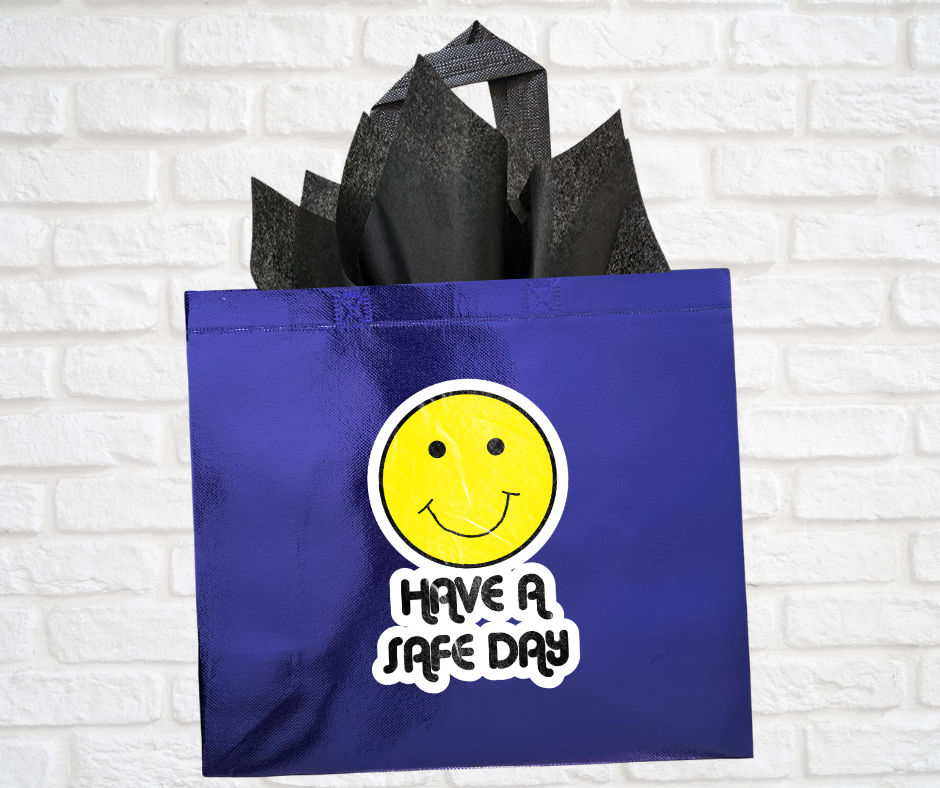 Gift Bags (Asst. Colors & Sizes)-Have a safe day