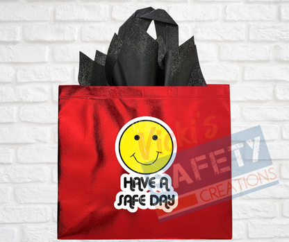 Gift Bags (Asst. Colors & Sizes)-Have a safe day