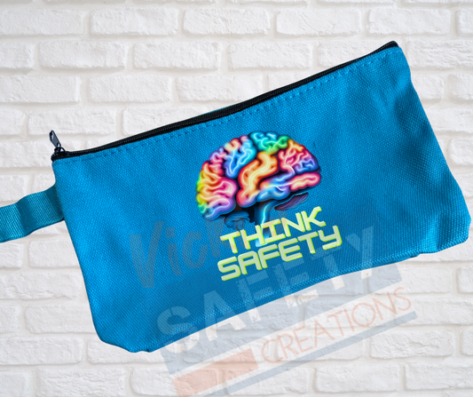 Multi-Purpose Canvas Pouch-Think Safety