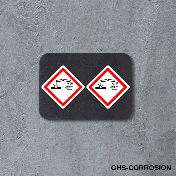 Stud Earrings - GHS Corrosion Hazard