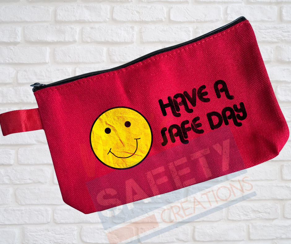 Multi-Purpose Canvas Pouch-Have a Safe Day