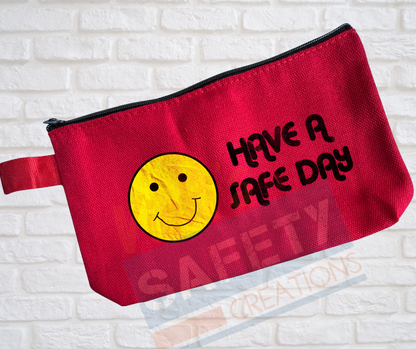 Multi-Purpose Canvas Pouch-Have a Safe Day