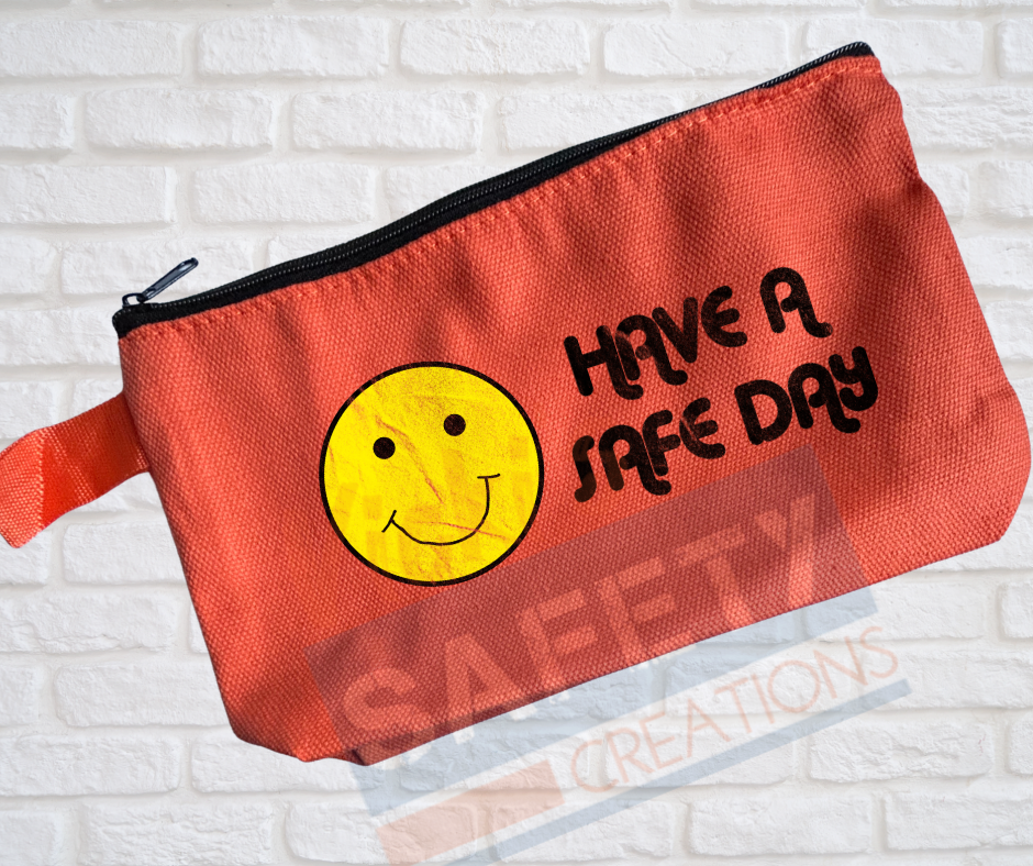 Multi-Purpose Canvas Pouch-Have a Safe Day