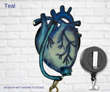 Di-cut Badge Reels-LVAD Heart (Asst Colors)