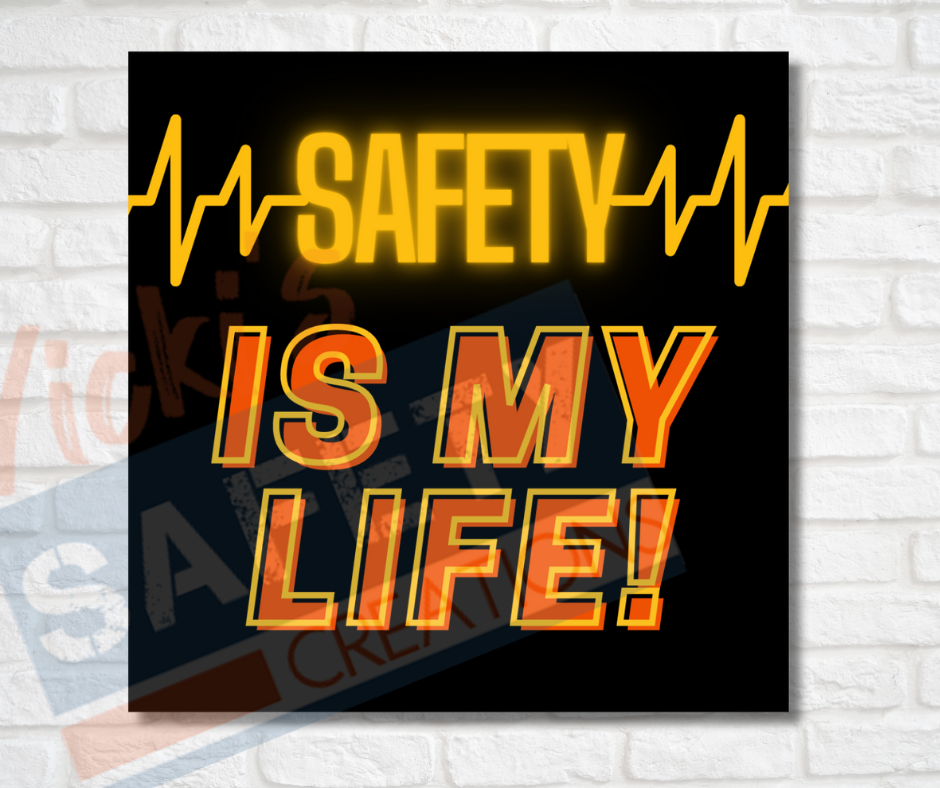 Vinyl Stickers-Safety is my life (Multi-pack)