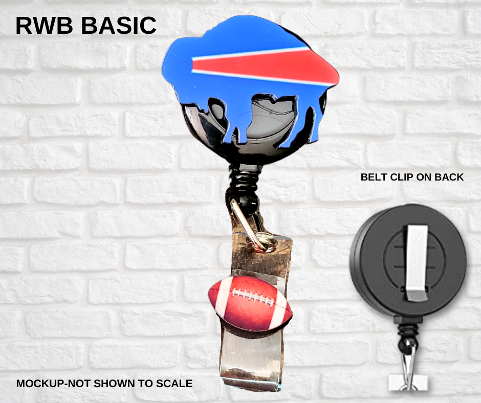 Di-cut Badge Reels-Buffalo (Asst. Patterns)