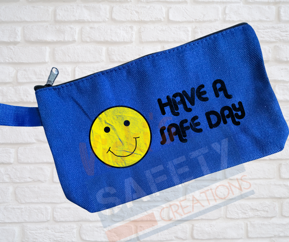Multi-Purpose Canvas Pouch-Have a Safe Day