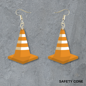 Safety Cones Dangle Earrings