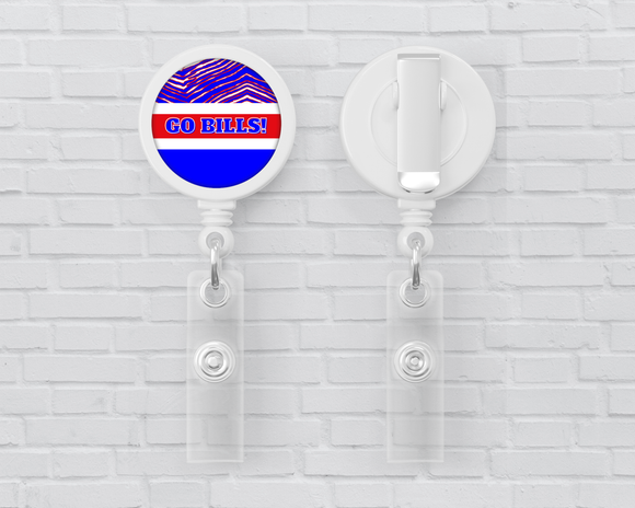 Basic Badge Reels - Go BILLS