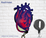 Di-cut Badge Reels-LVAD Heart (Asst Colors)