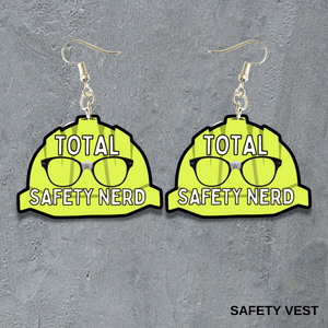 Safety Nerd Dangle Earrings