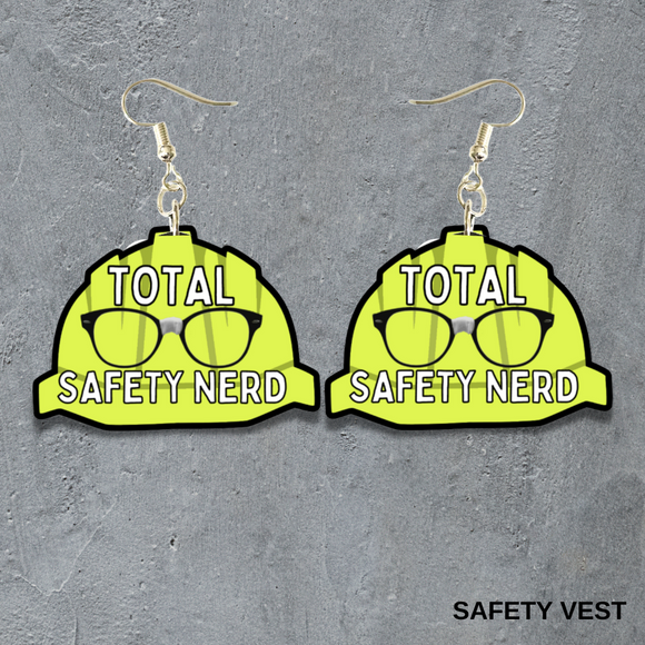 Safety Nerd Dangle Earrings