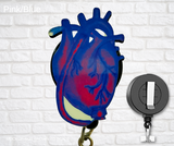 Di-cut Badge Reels-LVAD Heart (Asst Colors)