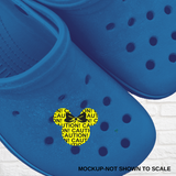 Shoe Charms-CAUTION MOUSE HEAD