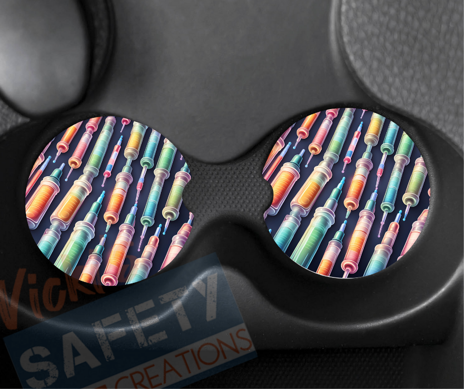 Neoprene Car Coasters (set of 2)-Syrings