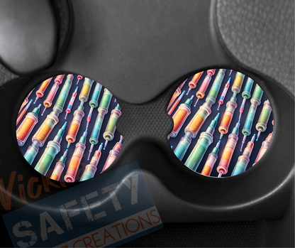 Neoprene Car Coasters (set of 2)-Syrings